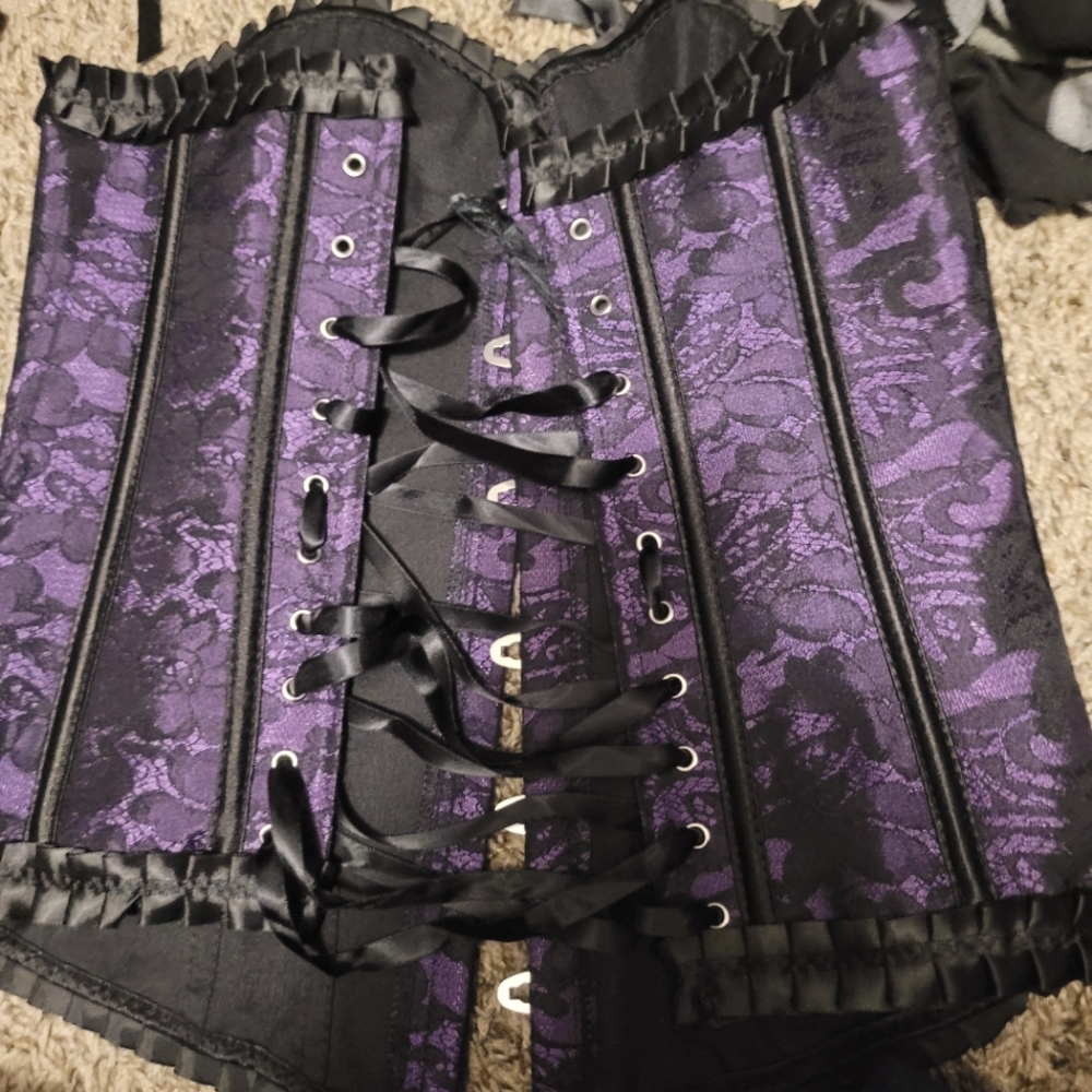 Lace up corset